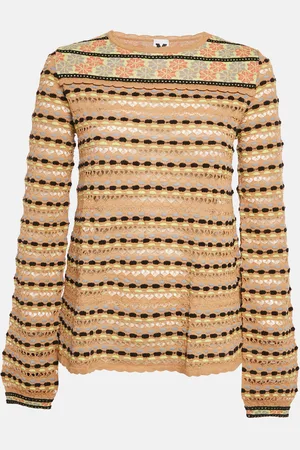 M Missoni /Multicolor Pattern Knit Long Sleeve Top M
