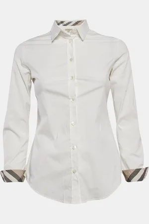 Burberry Stretch Cotton Long Sleeve Shirt XS