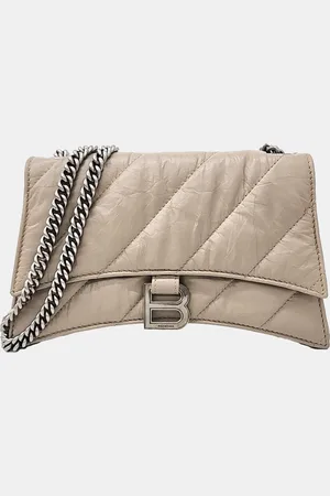 Balenciaga Leather Crush Chain Bag XS