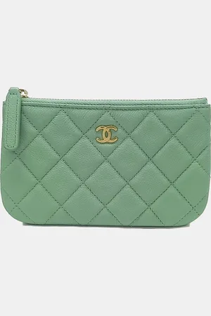 CHANEL Leather caviar mini pouch