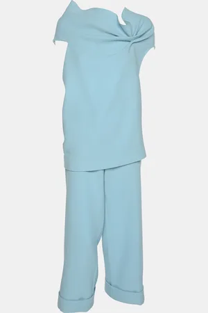 Roland Mouret Light Wool Top and Pants Set M