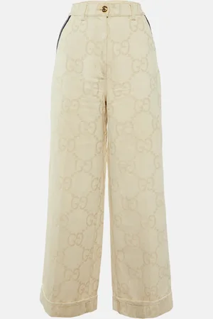 Gucci GG Jacquard Straight Leg Trousers M