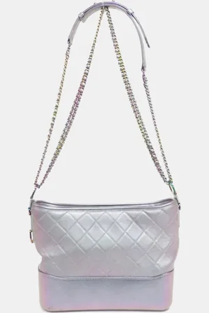 CHANEL Multicolor/Purple Leather Gabrielle Shoulder Bag