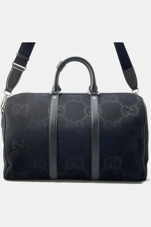 Gucci Canvas Leather Jumbo GG Small Duffle Bag