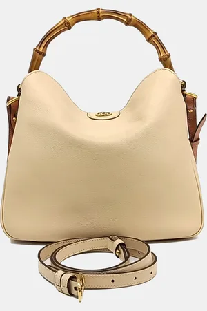 Gucci /Brown Leather Diana medium shoulder bag