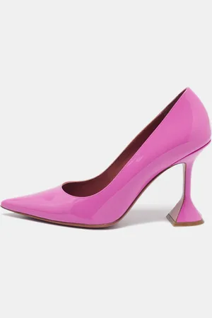 Amina Muaddi Patent Leather Ami Pumps Size 38