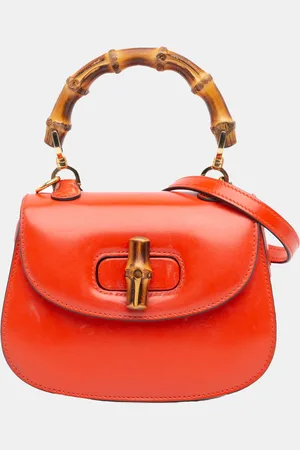 Gucci Mini Calfskin 1947 Bamboo Top Handle Bag