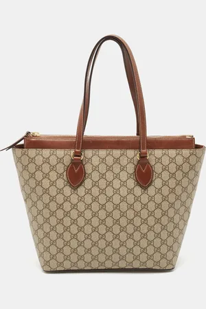 Gucci /Beige GG Supreme Canvas Medium Tote