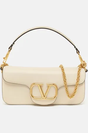 VALENTINO Off Leather Loco Flap Shoulder Bag