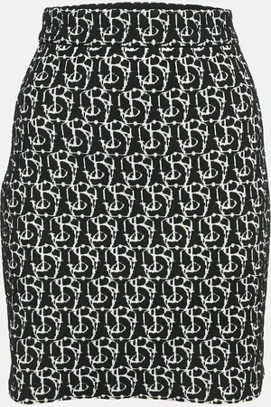 Burberry Jacquard Knit B-Charm Mini Skirt XS