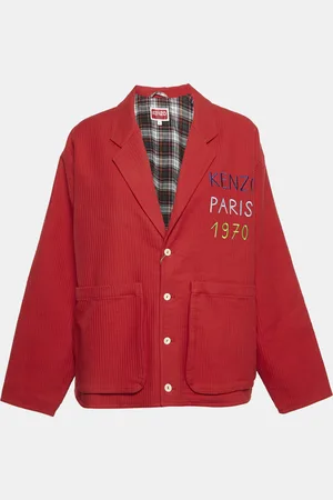 Kenzo Logo Embroidered Cotton Oversized Workwear Jacket S