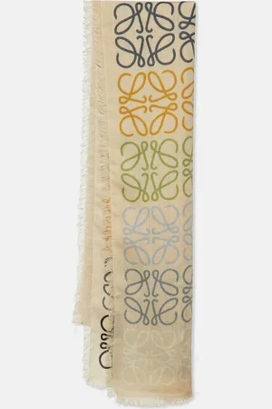 Loewe Anagram Wool & Silk Scarf