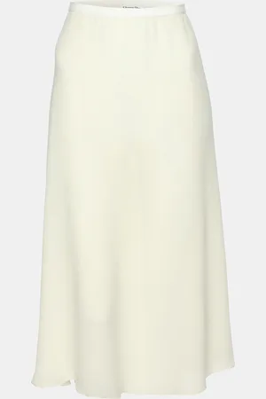 Dior Chiffon Midi Skirt M