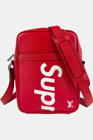 LOUIS VUITTON /White Epi Danube Pm Leather Shoulder Bag