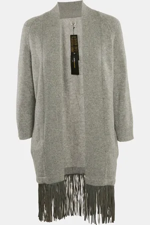 Zadig & Voltaire Deluxe Cashmere Fringed Open Front Paloma Cardigan XS/S