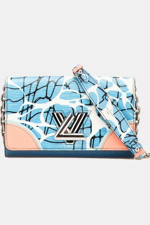 LOUIS VUITTON Epi Aqua Twist Wallet on Chain