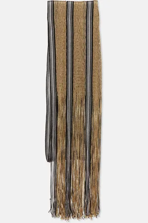 Missoni Lurex Open Knit Fringed Stole