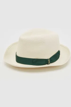Borsalino Straw Ribbon Detail Cappelli Hat Size 57