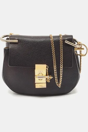 Chloé Chloé Leather Mini Drew Chian Shoulder Bag