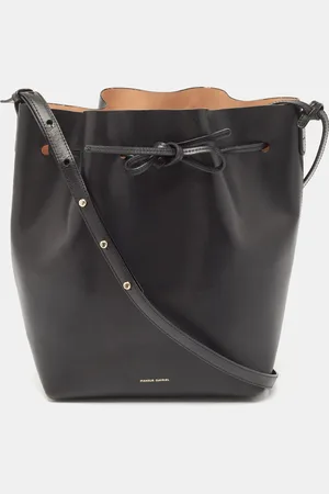 Mansur Gavriel Leather Large Drawstring Bucket Bag