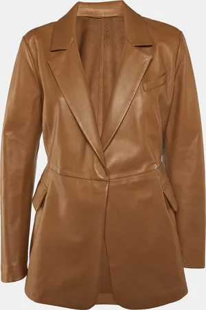 Sportmax Flared Leather Jacket M