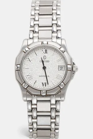 CONCORD Stainless Steel Saratoga SL 14-C2-230 Unisex Wristwatch 34 mm