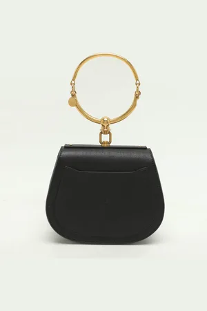 Chloé Chloé Leather and Suede Small Nile Bracelet Crossbody Bag