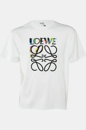 Loewe Glitch Anagram Cotton Crew Neck T-Shirt L