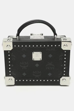MCM Coated Canvas and Leather Berlin Box Bag