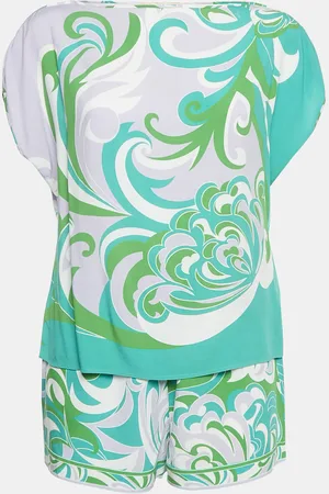 Emilio Pucci Printed Viscose Top and Shorts Set S