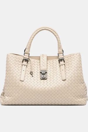 Bottega Veneta /Brown Medium Nappa Intrecciato Roma Tote