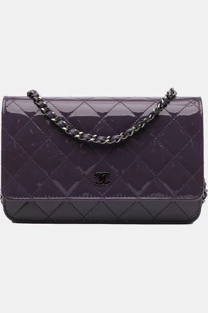 CHANEL Classic Patent Wallet On Chain