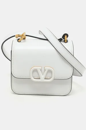 VALENTINO Leather Micro V Sling Crossbody Bag
