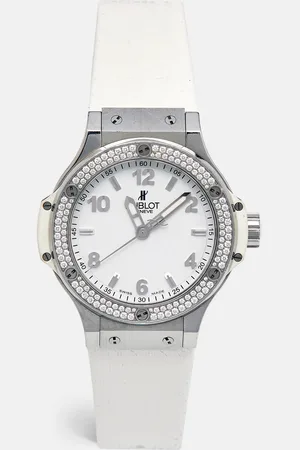 HUBLOT Stainless Steel Rubber Diamond Big Bang 361.SE.2010.RW.1104.PLP Women