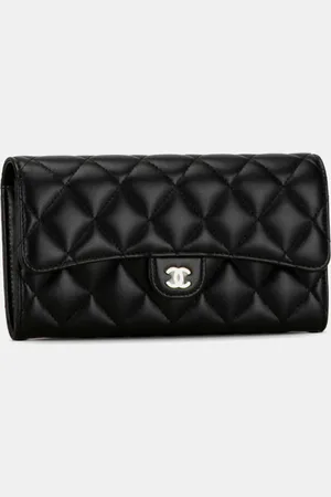 CHANEL Lambskin Classic Long Flap Wallet