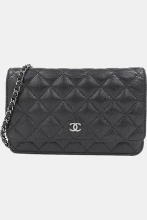 CHANEL Leather Timeless Classic Wallet On Chain