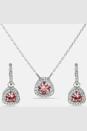 Swarovski Una Crystals Tone Earring Necklace Set