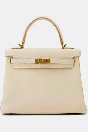 Hermès Craie Togo Leather Kelly 25 Top Handle Bag