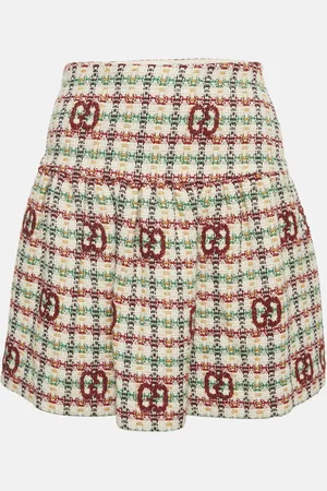 Gucci /Red Tweed Gathered Mini Skirt 12 Yrs
