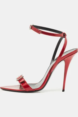 Saint Laurent Saint Laurent Patent Leather Ankle Strap Sandals Size 39