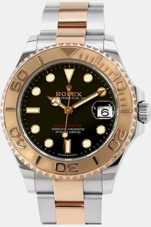 Rolex 18k Rose Gold Stainless Steel Yacht-Master 268621 Automatic Men