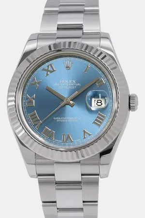 Rolex 18k White Gold Stainless Steel Datejust 116334 Automatic Men