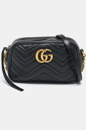 Gucci Matelassé Leather Small GG Marmont Bag