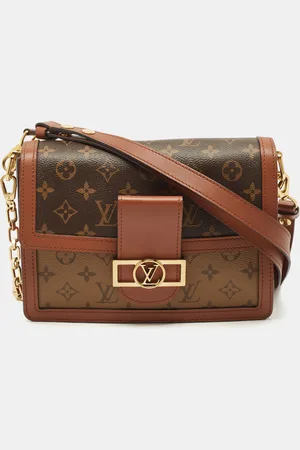LOUIS VUITTON Monogram/Monogram Reverse Canvas Dauphine MM Bag