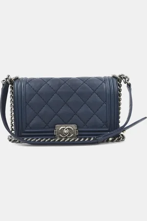 CHANEL Leather Boy Shoulder Bag