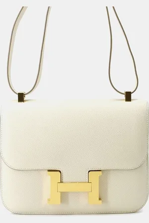 Hermès Craie Epsom Leather Constance 24 Shoulder Bag