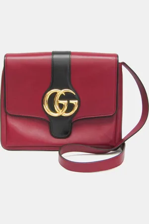 Gucci Red/ Leather Small Arli Crossbody Bag