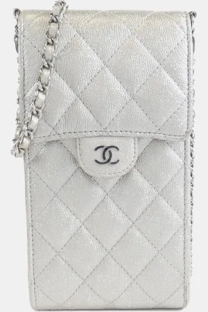 CHANEL Leather CC Phone Holder Bag
