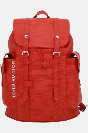 LOUIS VUITTON Leather Christopher Epi Xl MM Backpack