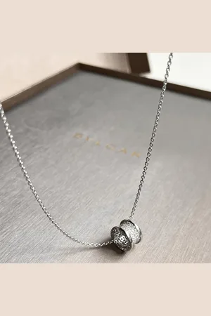 Bvlgari 18K Gold and Diamond B.zero1 Spring Pendant Necklace